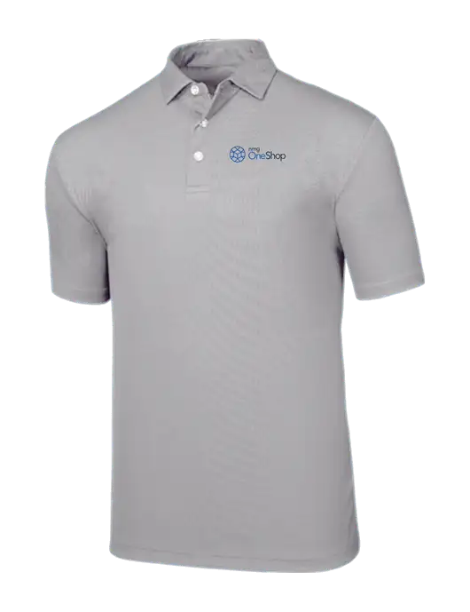 Callaway Birdseye Light Grey Polo w/OneShop Logo