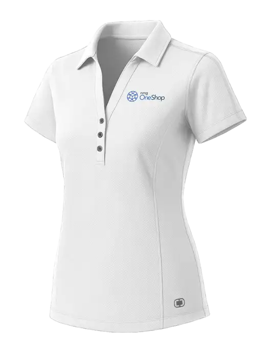 OGIO Womens White ONYX Polo w/OneShop Logo