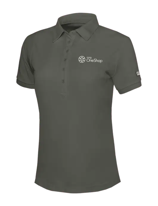 OGIO Womens Medium Grey Jewel Polo w/OneShop Logo