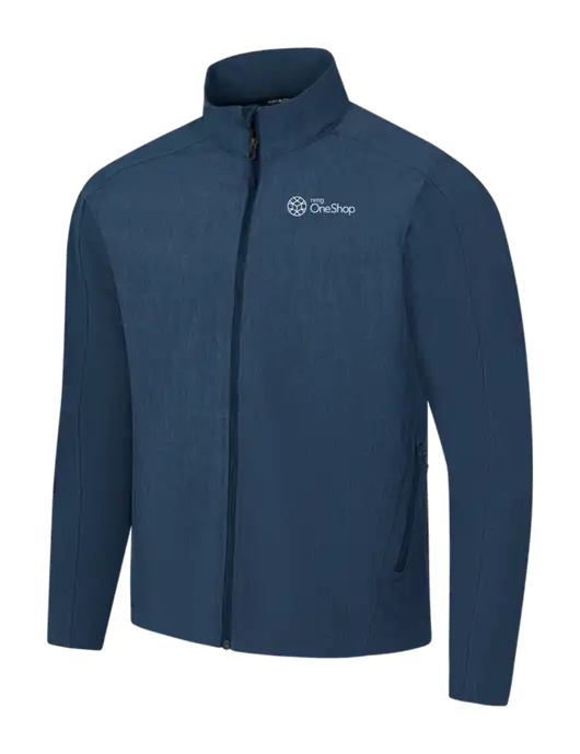 Navy Heather Core Soft Shell Jacket w/OneShop Logo