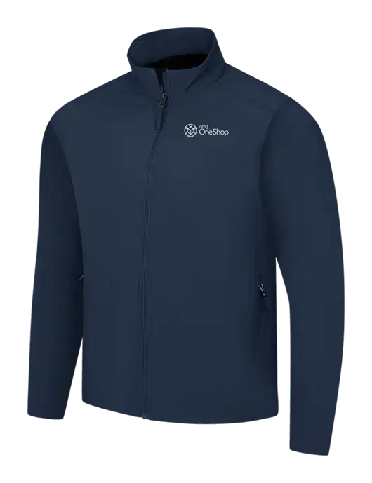 Navy Core Soft Shell Jacket w/OneShop Logo