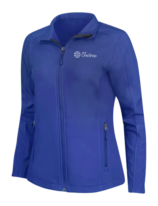 Dark Royal Womens Core Soft Shell Jacket w/OneShop Logo