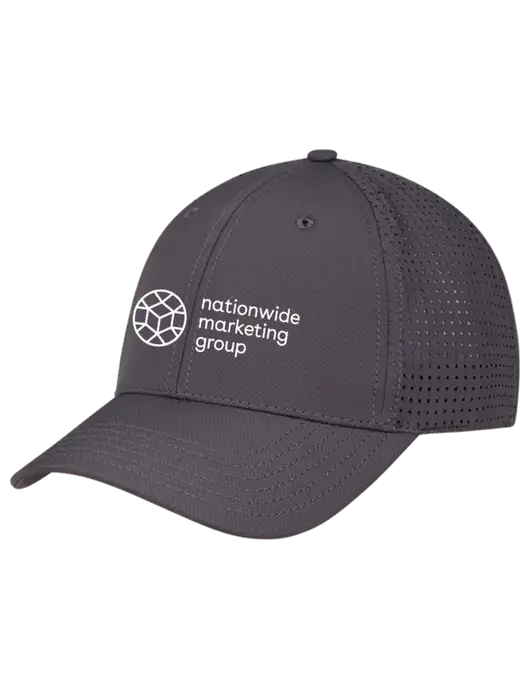 Charcoal Performance Stretchable Cap Hook & Loop w/Nationwide Logo