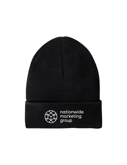 Recycled Black Beanie w/Nationwide Logo
