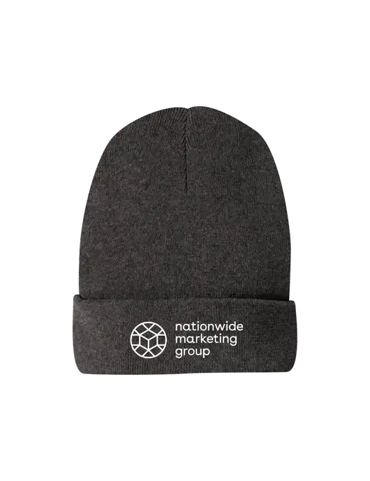 Recycled Charcoal Heather Beanie w/Nationwide Logo