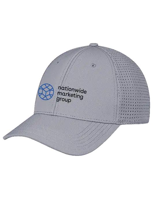 Grey Performance Stretchable Cap Hook & Loop w/Nationwide Logo