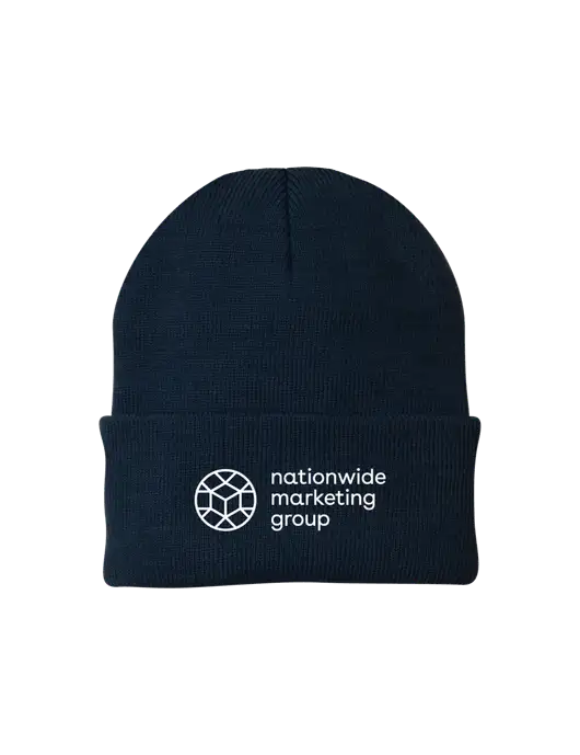 Navy Knit Cap w/Nationwide Logo