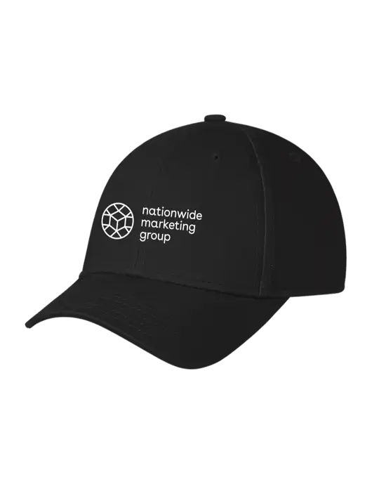 Black Structured Cap Hook & Loop w/Nationwide Logo