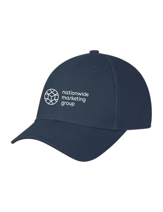 Navy Structured Cap Hook & Loop w/Nationwide Logo