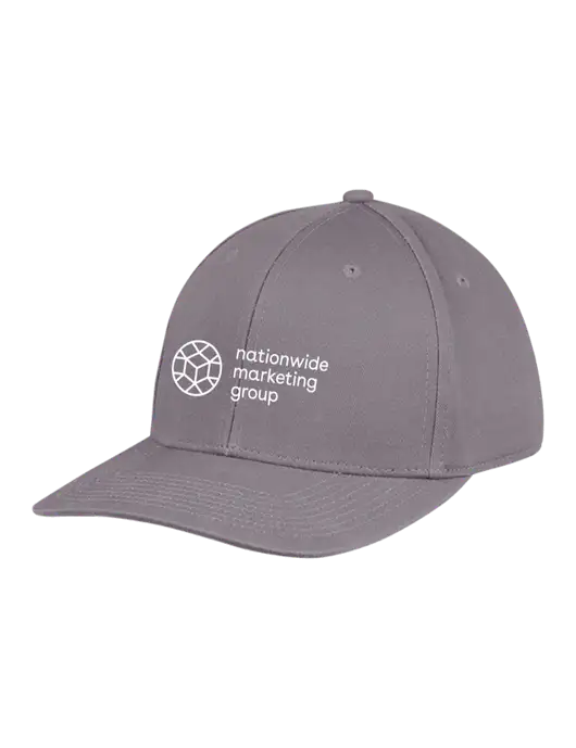 Premium Modern Structured Twill Charcoal Snapback Cap w/Nationwide Logo