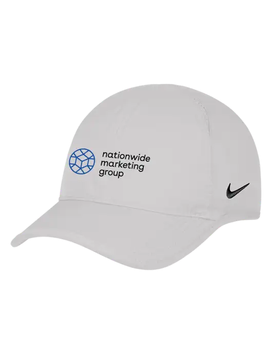 Nike White Featherlight Cap w/Nationwide Logo