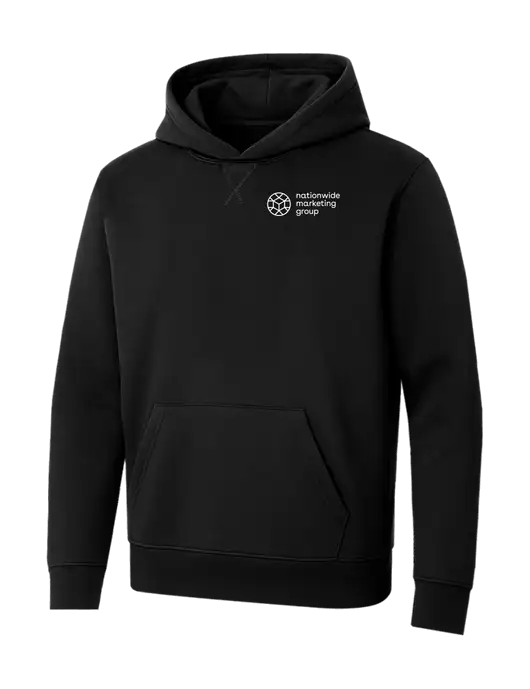 Allmade Deep Black Organic French Terry Pullover Hoodie w/Nationwide Logo