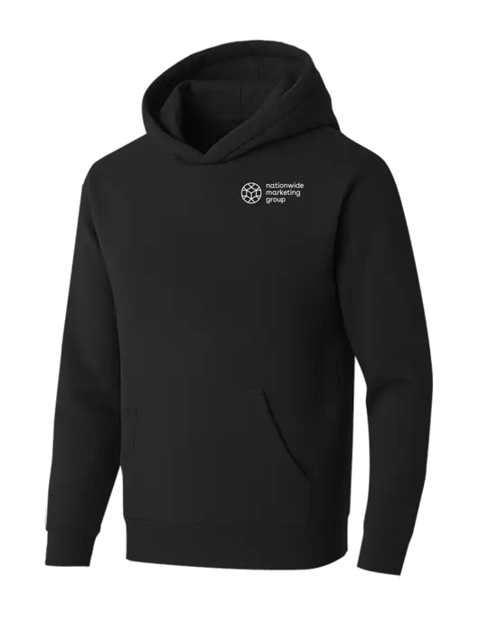 BELLA+CANVAS Black Sponge Fleece Pullover Hoodie w/Nationwide Logo