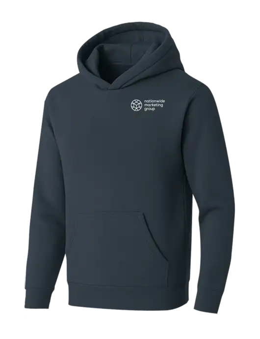 BELLA+CANVAS Dark Grey Sponge Fleece Pullover Hoodie w/Nationwide Logo