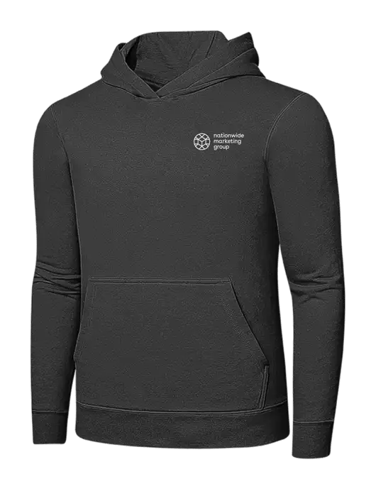Charcoal 7.8 oz Ring Spun Hooded Sweatshirt w/Nationwide Logo