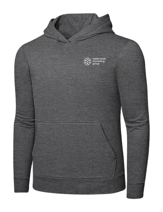 Graphite Heather 7.8. oz Ring Spun Hooded Sweatshirt w/Nationwide Logo
