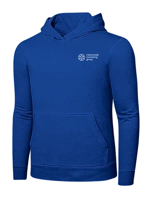 True Royal 7.8 oz Ring Spun Hooded Sweatshirt w/Nationwide Logo