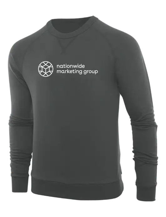 Allmade Charcoal Grey Organic French Terry Crewneck Sweatshirt w/Nationwide Logo