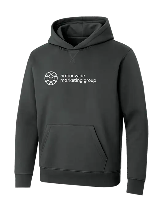 Allmade Charcoal Grey Organic French Terry Pullover Hoodie w/Nationwide Logo