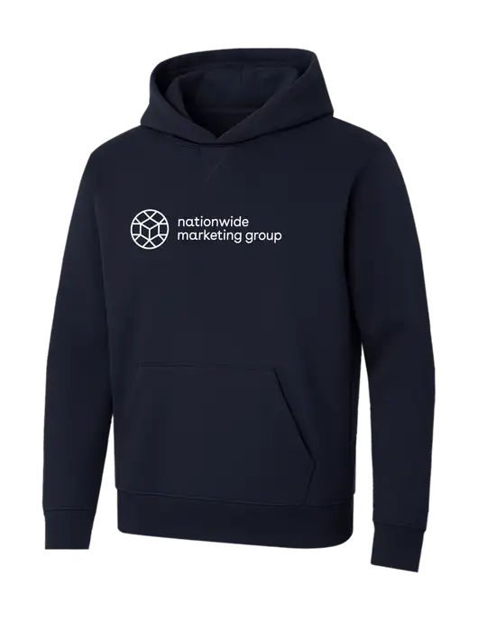 Allmade Dark Navy Organic French Terry Pullover Hoodie w/Nationwide Logo