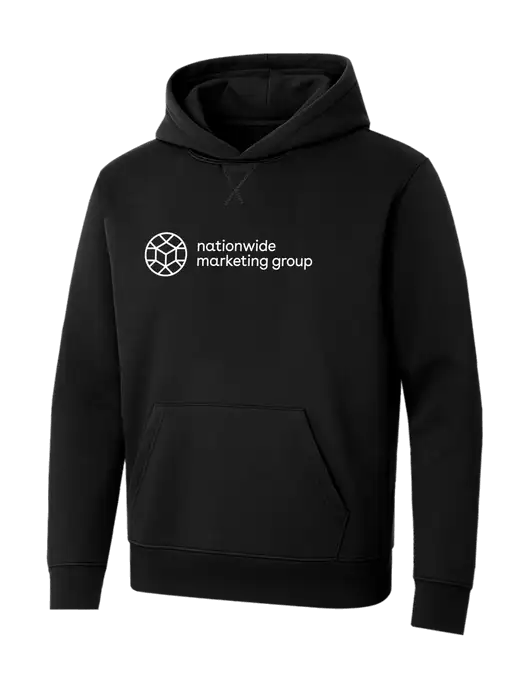 Allmade Deep Black Organic French Terry Pullover Hoodie w/Nationwide Logo