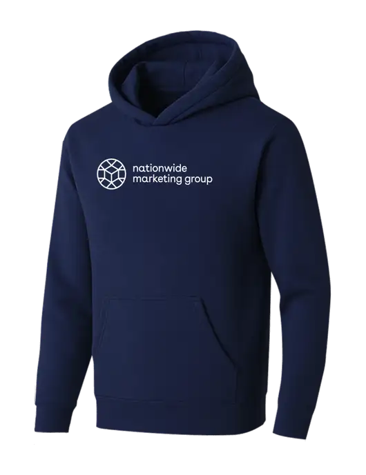 BELLA+CANVAS Navy Sponge Fleece Pullover Hoodie w/Nationwide Logo