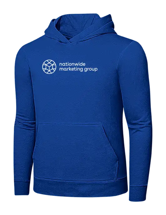 True Royal 7.8 oz Ring Spun Hooded Sweatshirt w/Nationwide Logo