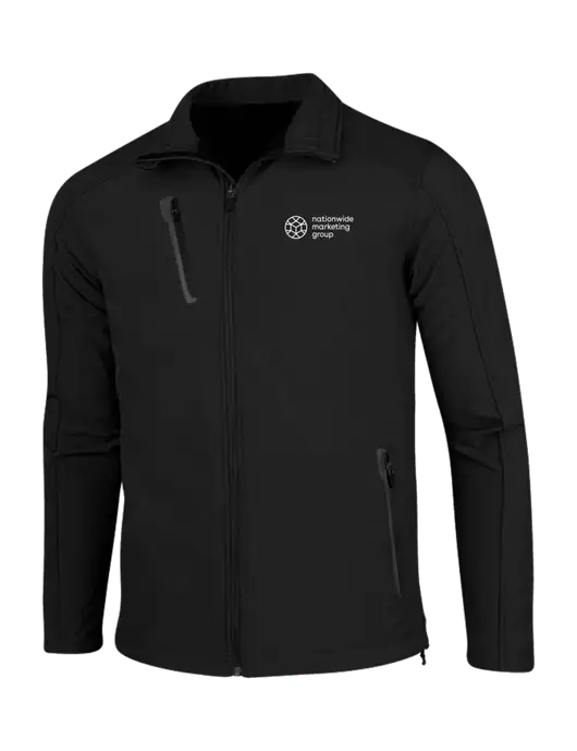 Black Welded Softshell Jacket w/Nationwide Logo