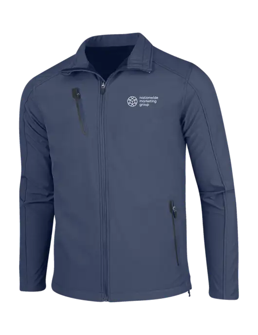 Navy Welded Softshell Jacket w/Nationwide Logo