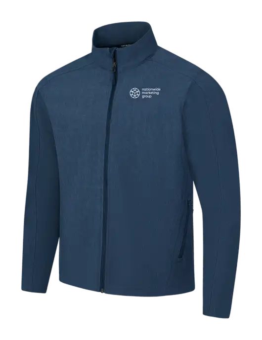 Navy Heather Core Soft Shell Jacket w/Nationwide Logo
