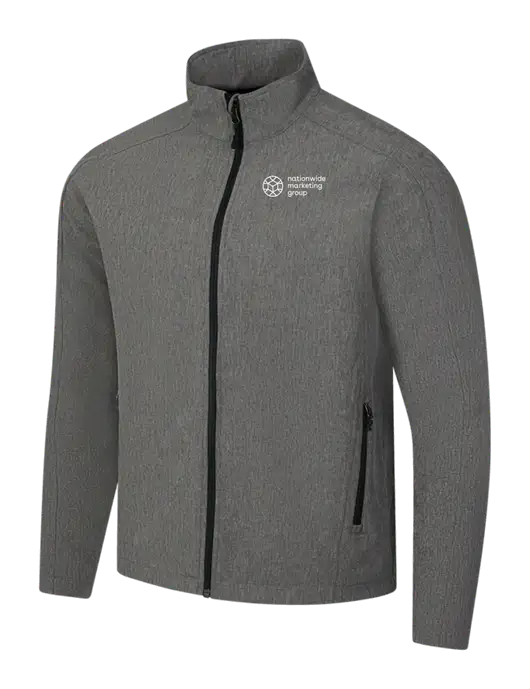 Medium Grey Heather Core Soft Shell Jacket w/Nationwide Logo
