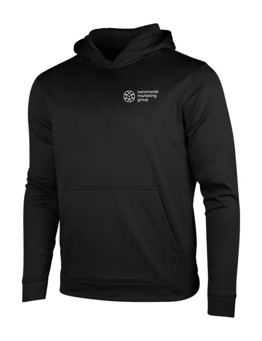 Black Fleece Sport-Wick Hooded Pullover w/Nationwide Logo