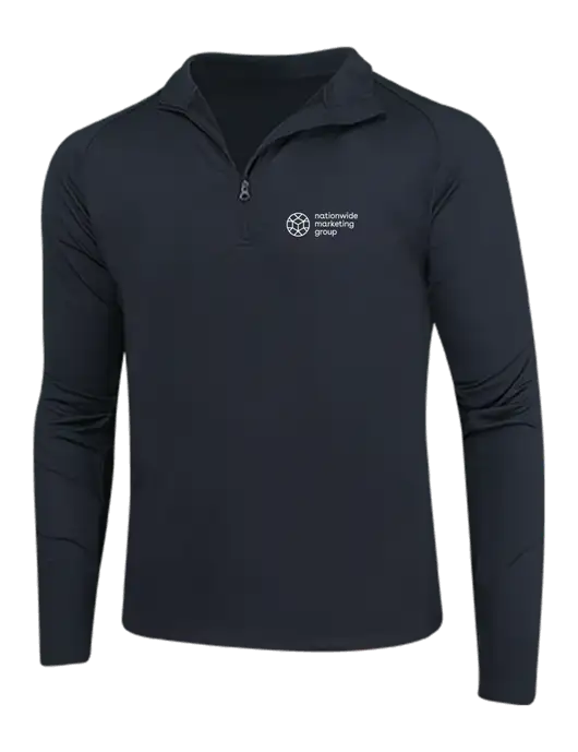 Black Sport Wick Stretch 1/4 Zip Pullover w/Nationwide Logo