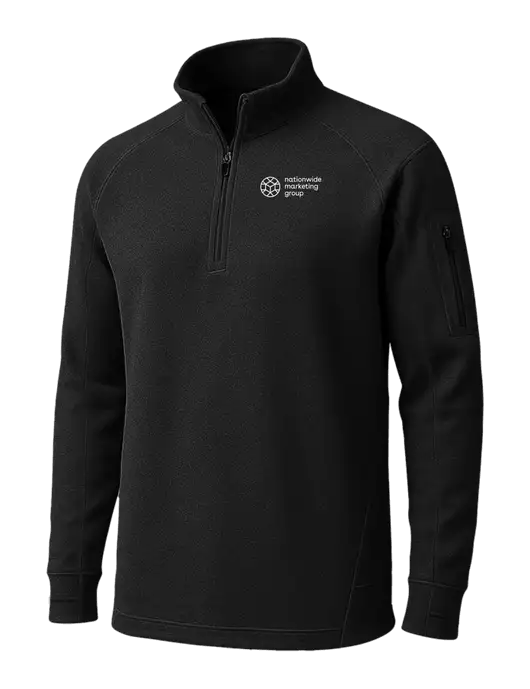 Black Tech Fleece 1/4 Zip Pullover w/Nationwide Logo