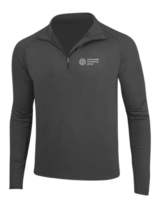 Charcoal Grey Sport Wick Stretch 1/4 Zip Pullover w/Nationwide Logo