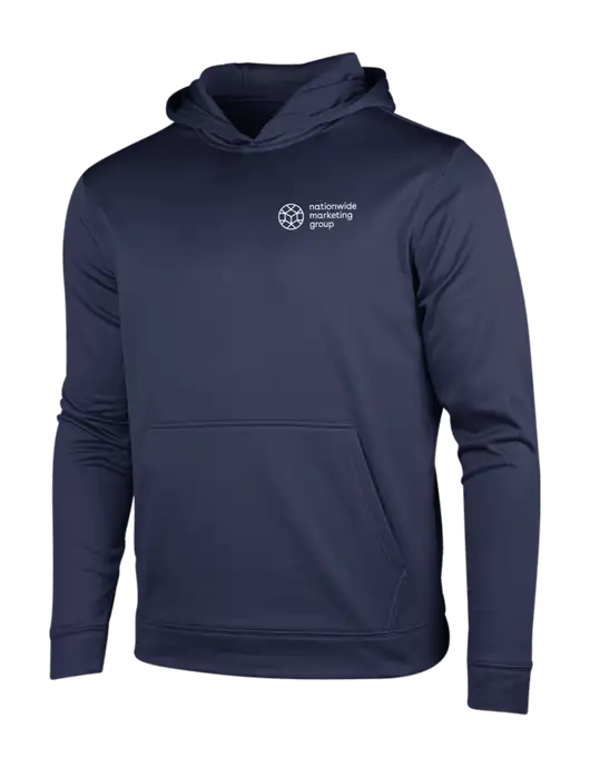Navy Sport-Wick Fleece Hooded Pullover w/Nationwide Logo