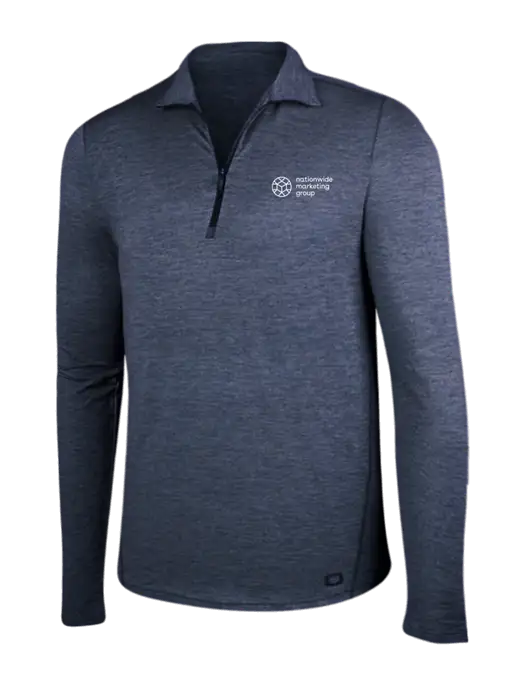 OGIO Blue Indigo Heather Endurance Force 1/4 Zip w/Nationwide Logo