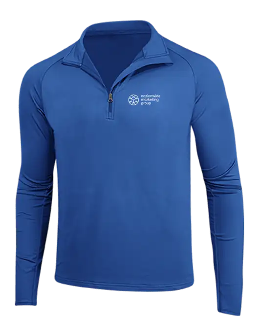 Dark Royal Sport Wick Stretch 1/4 Zip Pullover w/Nationwide Logo
