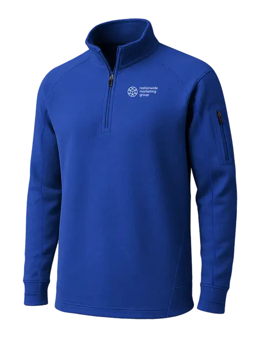 True Royal Tech Fleece 1/4 Zip Pullover w/Nationwide Logo