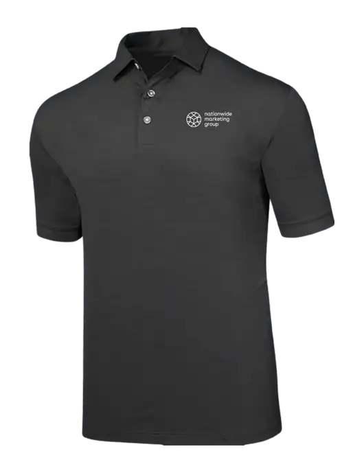 Callaway Black Fashion Tonal Polo w/Nationwide Logo