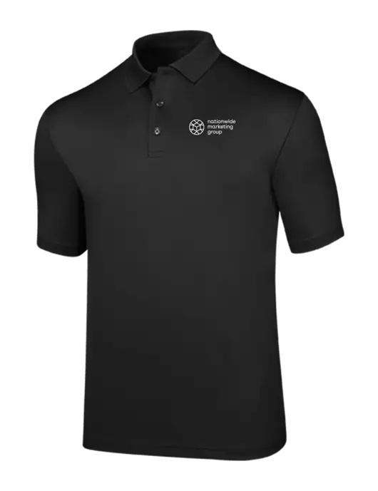 Callaway Opti-Dri Black Chev Polo w/Nationwide Logo