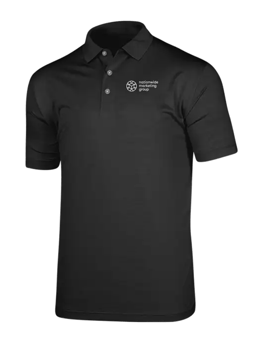 Callaway Vibrant Black Ventilated Polo w/Nationwide Logo