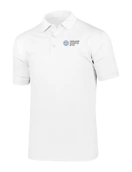 Callaway Vibrant Bright White Ventilated Polo w/Nationwide Logo