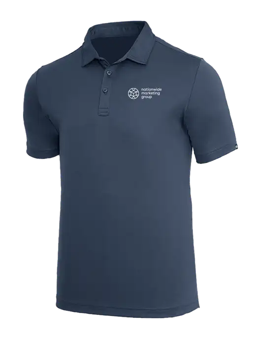 TravisMathew Dark Slate Blue Coto Performance Polo w/Nationwide Logo
