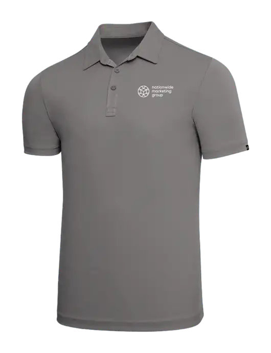 TravisMathew Grey Solid Oceanside Polo w/Nationwide Logo