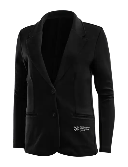 Black Womens Knit Blazer w/Nationwide Logo