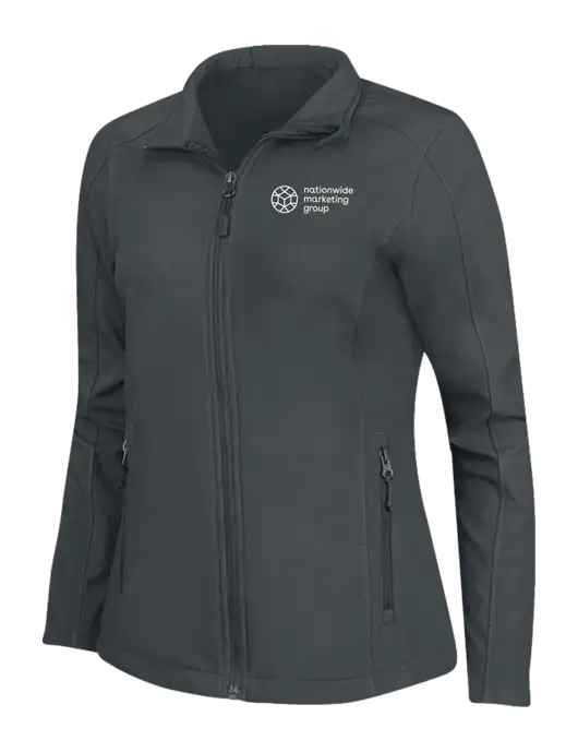 Charcoal Grey Womens Core Soft Shell Jacket w/Nationwide Logo