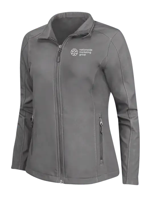 Medium Grey Womens Core Soft Shell Jacket w/Nationwide Logo