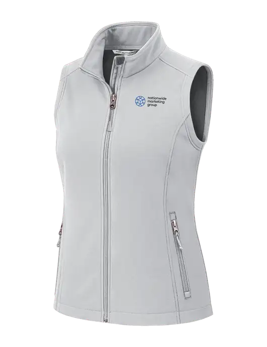 Marshmellow Womens Core Soft Shell Vest w/Nationwide Logo