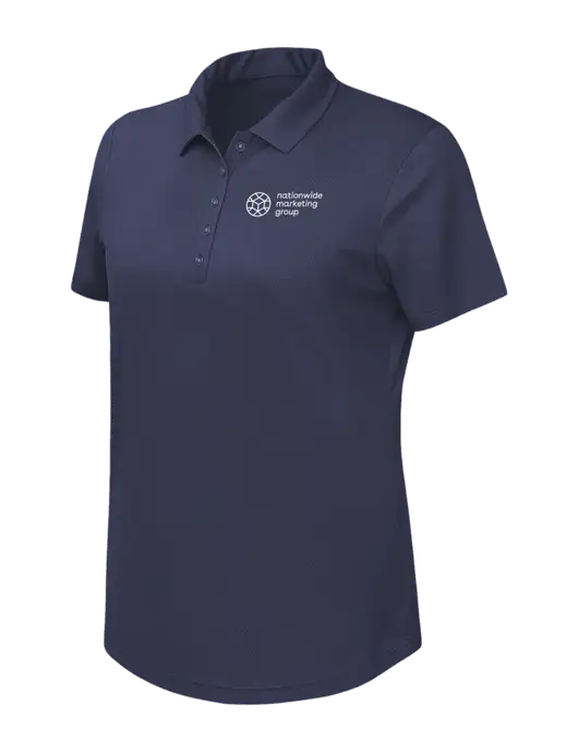 Callaway Womens Birdseye Navy Polo w/Nationwide Logo